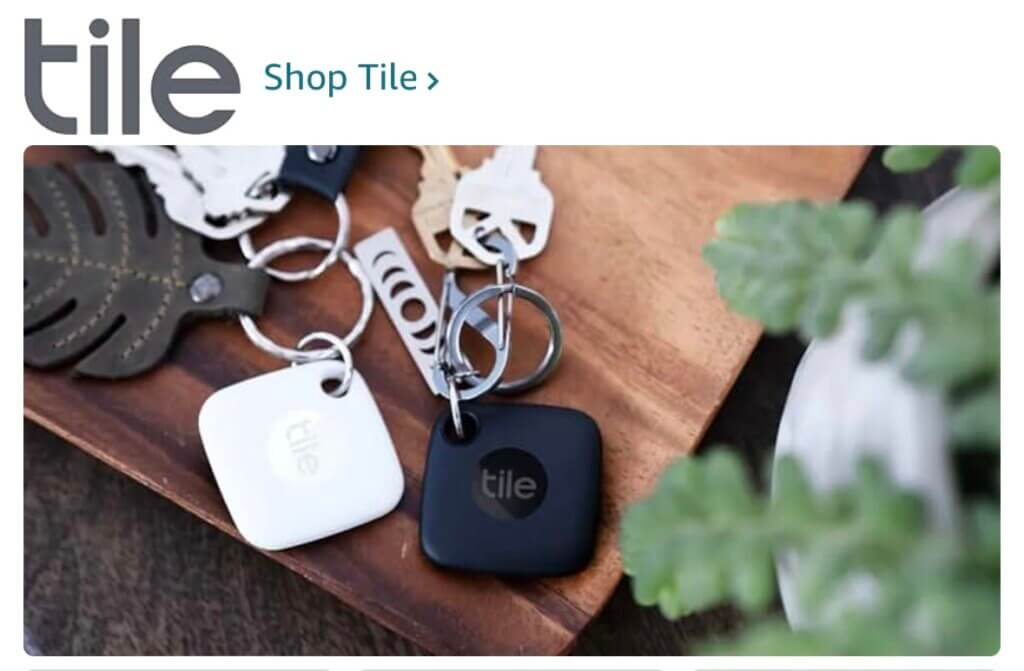 Image of Tile Mate Bluetooth trackers attached to keyrings, showcasing smart security solutions to keep you protected by easily locating lost items.